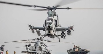 Trực thăng Mỹ AH-1Z Viper trang bị tên lửa, rocket khai hỏa, lợi hại thế nào?
