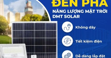 Đèn pha năng lượng mặt trời DMT Solar: Không dây, tiết kiệm điện và dễ dàng lắp đặt