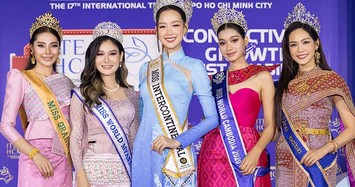 Chân dài 1m85 nổi bật trước dàn Hoa hậu quốc tế