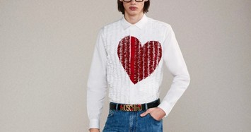 Moschino 2024 lăng xê hình trái tim trong BST thời trang nam