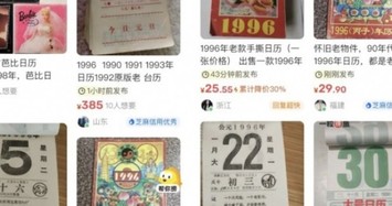 Lý do người Trung Quốc "đổ xô" mua lịch năm 1996 trong năm mới 2024