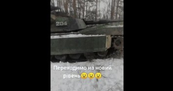 Xe tăng M1 Abrams xuất hiện ở Ukraine với vẻ ngoài khác lạ