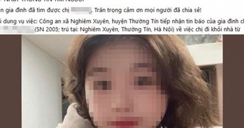 Hà Nội: Tìm thấy người vợ mất tích bí ẩn từ mùng 3 Tết