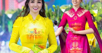Mai Thu Huyền, Á hậu Miss Charm 2023 duyên dáng trong tà áo dài rực rỡ