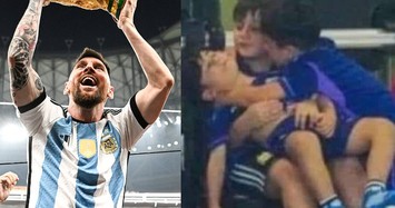 Sự thật bức ảnh con trai của Messi ngất xỉu trên khán đài khi bố vô địch World Cup