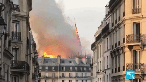 Toàn cảnh vụ cháy kinh hoàng tại Nhà thờ Đức Bà Paris 