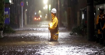 Sức tàn phá khủng khiếp của siêu bão Hagibis ở Nhật Bản