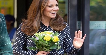 Công nương Kate Middleton đẹp hút hồn dù ăn mặc giản dị 