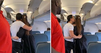  Hồ Ngọc Hà - Kim Lý hôn nhau trên máy bay có gây phản cảm?