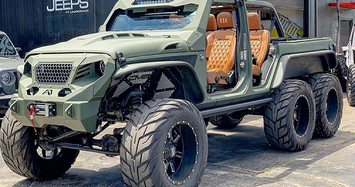 'Quái vật' 6 bánh Jeep Wrangler có giá khởi điểm 3,4 tỷ đồng
