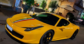Cận cảnh siêu xe Ferrari 458 Italia màu độc ở Sài Gòn có giá hơn 5 tỷ 