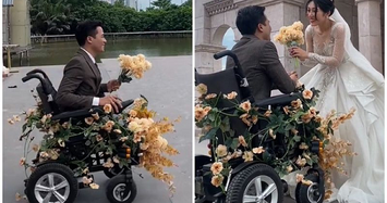 Chiếc xe hoa rước dâu độc nhất vô nhị của “chàng trai không chân”