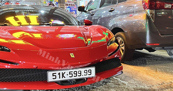 Đại gia Sài thành trúng biển tứ quý 9 Ferrari SF90 Spider 