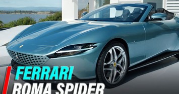 Ferrari Roma Spider 2024 mui trần mềm từ 280.000 USD  