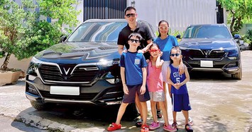 Vợ chồng Ốc Thanh Vân mua cả cặp SUV điện VinFast VF9 2023