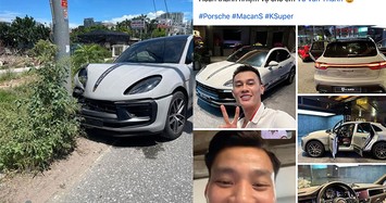 Chi tiết Porsche Macan S của hậu vệ Văn Thanh gặp nạn nát đầu