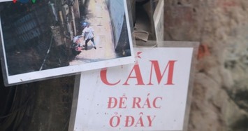 Tổ dân phố tại Hà Nội “bêu hình” người đổ rác sai quy định