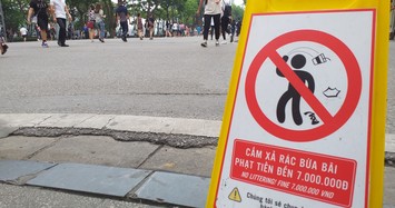 Hà Nội: Hành vi vứt rác trên phố đi bộ có thể bị phạt đến 7 triệu đồng