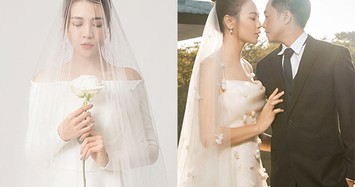 Người đẹp Đàm Thu Trang mặc váy cưới nào trong ngày đám cưới?