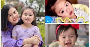 Ngắm 3 cô con gái cực dễ thương của Vân Trang và chồng Việt kiều