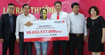 Cô gái làm tóc ở Bến Tre nhận giải Jackpot gần 100 tỷ đồng của Vietlott 