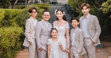 Bộ ảnh gia đình Hoa hậu Hà Kiều Anh nhân dịp kỷ niệm 15 năm hôn nhân