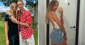 Bạn gái 17 tuổi của 'cậu hai' nhà Beckham ăn mặc gợi gợi cảm