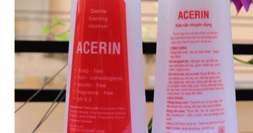 Vì sao sữa rửa chuyên dụng Acerin bị thu hồi hàng loạt? 
