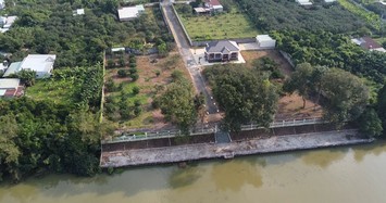 Vĩnh Cửu (Đồng Nai): Khu đất Đặng Gia Viên có phần xây dựng kè lấn sông