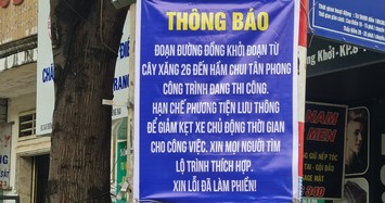 Đồng Nai: Dự án chống ngập đường Đồng Khởi khởi công rồi... im lìm 