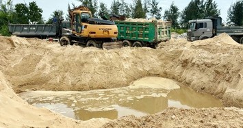 Nội soi công ty Nam Quảng Nam khai thác cát bán trái phép