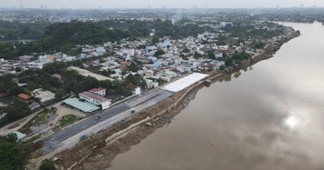 Cận cảnh đường ven sông Đồng Nai gần 2.000 tỷ sau 2 năm khởi công