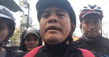 Cảnh sát hình sự Công an Bình Dương mời hiệp sĩ Nguyễn Thanh Hải lên làm việc