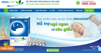 Mega Sleep quảng cáo sai bản chất, đánh lừa người tiêu dùng