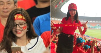 4 cô gái bỗng nổi tiếng nhờ đến sân cổ vũ ĐT Việt Nam năm 2018