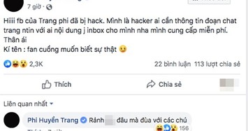 Hot girl Trang Phi đăng status 'gây bão' sau nghi vấn lộ clip nóng