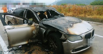 BMW 520d bốc cháy kinh hoàng ở Hàn Quốc, hãng xe nói gì?