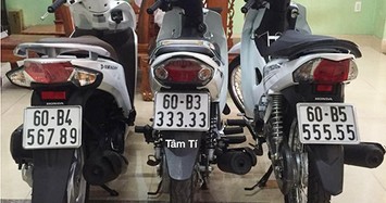 Dàn xe máy “biển khủng” của dân chơi Bến Tre, Đồng Nai