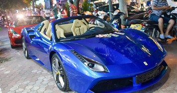 Siêu xe Ferrari 488 Spider tiền tỷ của đại gia Bình Phước