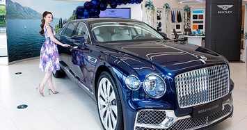 Cận cảnh Bentley Flying Spur V8 hơn 18 tỷ đồng Chi Bảo mua tặng vợ trẻ