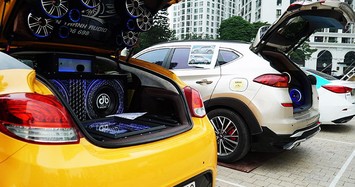 Ngắm dàn loa ôtô “khủng” trị giá cả tỷ đồng tranh tài ở Hà Nội