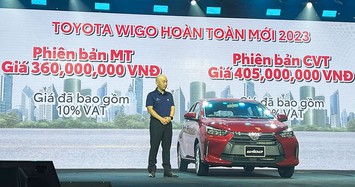 Toyota Wigo 2023 giá khởi điểm 360 triệu đồng