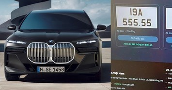 Biển số 'ngũ quý 5' Phú Thọ giá 2,69 tỷ sẽ lắp trên xe BMW 735i