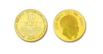 Chiêm ngưỡng đồng tiền vàng Việt theo nguyên mẫu 1948
