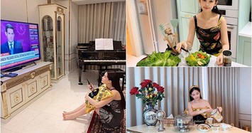 Ngắm nội thất xa hoa trong căn hộ 280m2 của Hoa hậu Lê Âu Ngân Anh