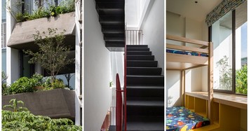 Cận cảnh ngôi nhà ở Hà Nội thiết kế vườn treo như rừng nhiệt đới