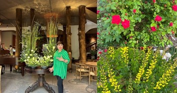 Vườn hoa đẹp mê ly trong nhà nữ đại gia là vợ cũ Đàm Vĩnh Hưng tại Mỹ