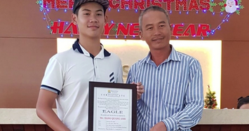 Nhà vô địch trẻ nhất lịch sử golf Việt lập hattrick Eagle ấn tượng
