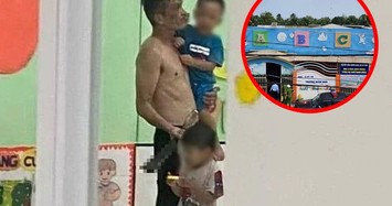 Người đàn ông xách dao kề vào cổ 2 bé học trường mầm non ở Tiền Giang