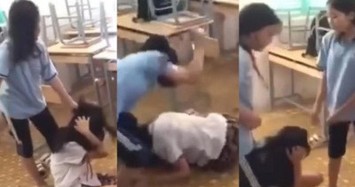 Phẫn nộ clip nữ sinh bị đánh hội đồng 10 phút trong lớp học ở TP HCM